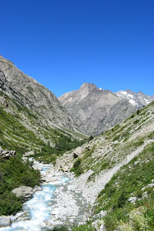 Woeste Rivier In het hart van de Ecrins en langs de Vénéon van La Bérarde